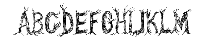 CF One Two Trees Regular Font UPPERCASE