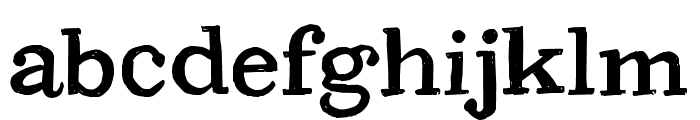 CF PetersonPERSONAL Regular Font LOWERCASE