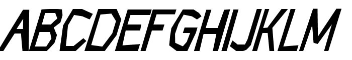 CF Rock Age Inclined Font LOWERCASE