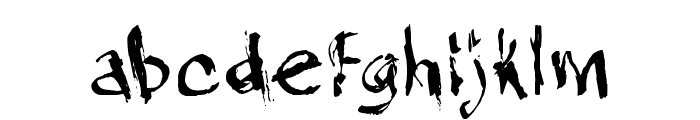 CF White Trash Regular Font LOWERCASE