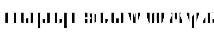 CFB1 American Patriot SPANGLE 2 Bold Italic Font LOWERCASE