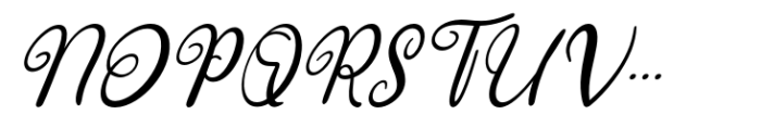 CF Boldique Script Italic Font UPPERCASE