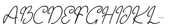 CF Celinara Haveen Italic Font UPPERCASE