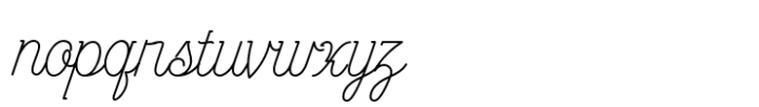 CF Cozyscript Rounded Font LOWERCASE