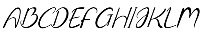 CF Graceful Letter Italic Font UPPERCASE