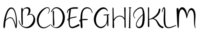 CF Graceful Letter Regular Font UPPERCASE