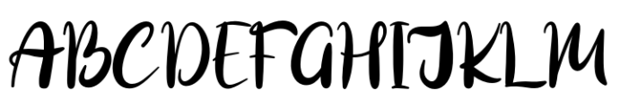 CF Janellyssa Regular Font UPPERCASE