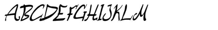 CF Lusk Drip Italic Font UPPERCASE