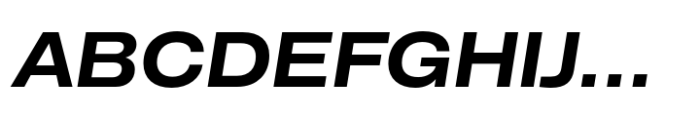 CF Mod Grotesk Bold Expanded Oblique Font UPPERCASE