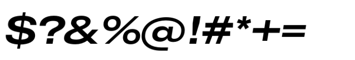 CF Mod Grotesk Bold Extra Expanded Oblique Font OTHER CHARS
