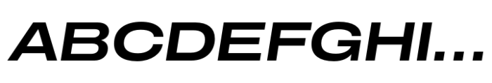 CF Mod Grotesk Bold Extra Expanded Oblique Font UPPERCASE
