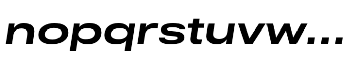 CF Mod Grotesk Bold Extra Expanded Oblique Font LOWERCASE