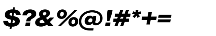 CF Mod Grotesk Extra Bold Expanded Oblique Font OTHER CHARS