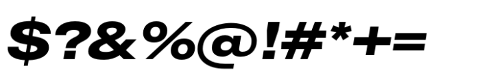 CF Mod Grotesk Extra Bold Extra Expanded Oblique Font OTHER CHARS