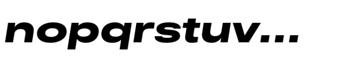 CF Mod Grotesk Extra Bold Extra Expanded Oblique Font LOWERCASE