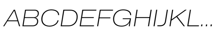 CF Mod Grotesk Extra Light Expanded Oblique Font UPPERCASE