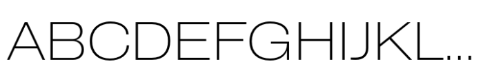 CF Mod Grotesk Extra Light Expanded Font UPPERCASE