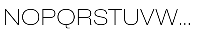 CF Mod Grotesk Extra Light Expanded Font UPPERCASE