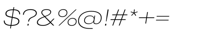 CF Mod Grotesk Extra Light Extra Expanded Oblique Font OTHER CHARS