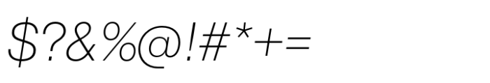 CF Mod Grotesk Extra Light Oblique Font OTHER CHARS