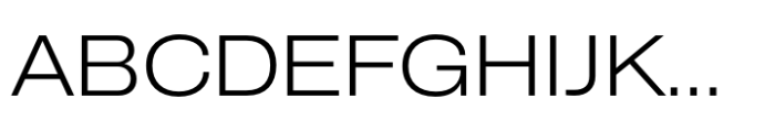CF Mod Grotesk Light Expanded Font UPPERCASE