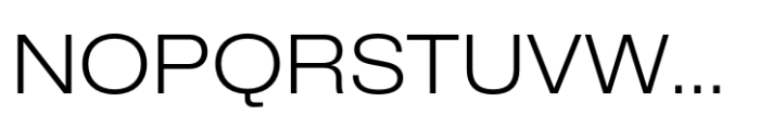 CF Mod Grotesk Light Expanded Font UPPERCASE