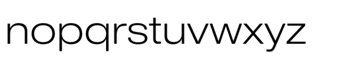 CF Mod Grotesk Light Expanded Font LOWERCASE