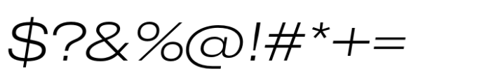 CF Mod Grotesk Light Extra Expanded Oblique Font OTHER CHARS