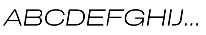CF Mod Grotesk Light Extra Expanded Oblique Font UPPERCASE