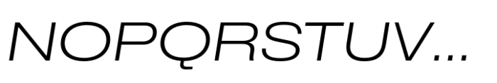 CF Mod Grotesk Light Extra Expanded Oblique Font UPPERCASE