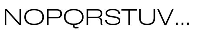 CF Mod Grotesk Light Extra Expanded Font UPPERCASE