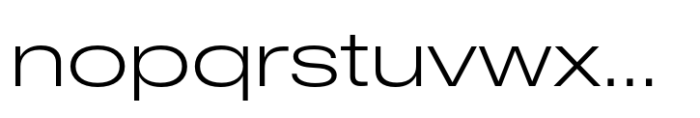 CF Mod Grotesk Light Extra Expanded Font LOWERCASE