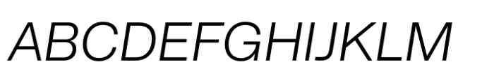 CF Mod Grotesk Light Oblique Font UPPERCASE