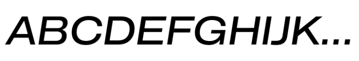 CF Mod Grotesk Medium Expanded Oblique Font UPPERCASE