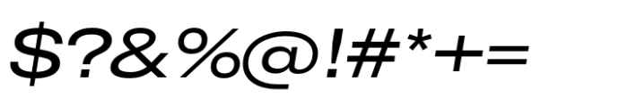 CF Mod Grotesk Medium Extra Expanded Oblique Font OTHER CHARS