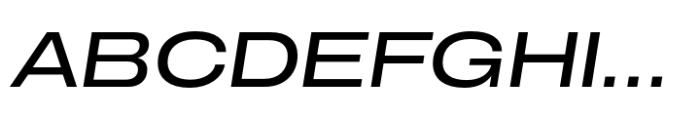 CF Mod Grotesk Medium Extra Expanded Oblique Font UPPERCASE