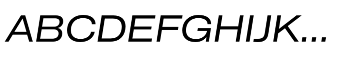 CF Mod Grotesk Regular Expanded Oblique Font UPPERCASE