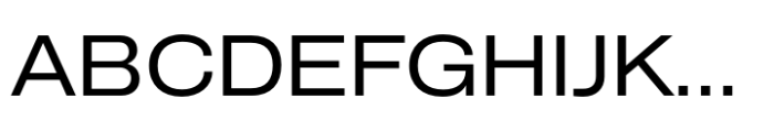 CF Mod Grotesk Regular Expanded Font UPPERCASE