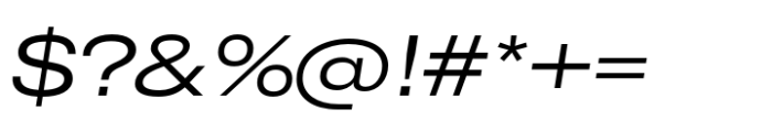 CF Mod Grotesk Regular Extra Expanded Oblique Font OTHER CHARS
