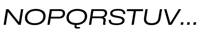 CF Mod Grotesk Regular Extra Expanded Oblique Font UPPERCASE