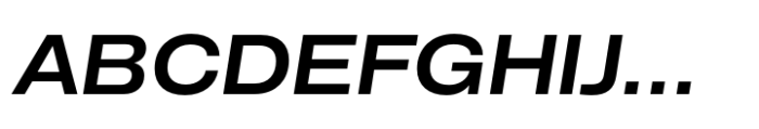 CF Mod Grotesk Semi Bold Expanded Oblique Font UPPERCASE