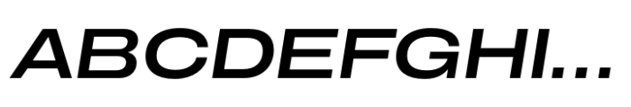 CF Mod Grotesk Semi Bold Extra Expanded Oblique Font UPPERCASE