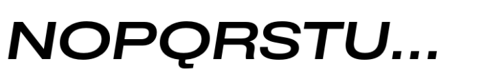 CF Mod Grotesk Semi Bold Extra Expanded Oblique Font UPPERCASE