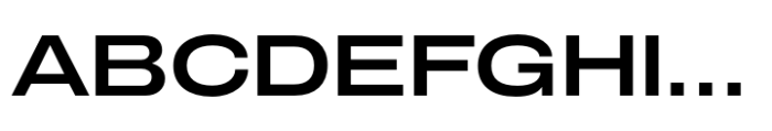 CF Mod Grotesk Semi Bold Extra Expanded Font UPPERCASE