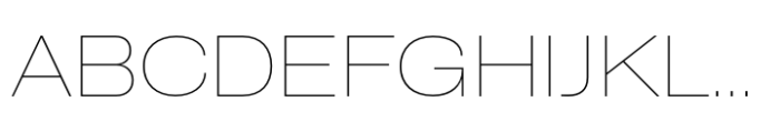 CF Mod Grotesk Thin Expanded Font UPPERCASE