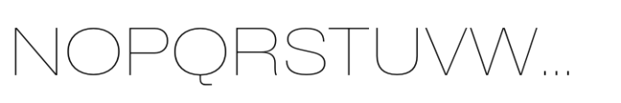 CF Mod Grotesk Thin Expanded Font UPPERCASE