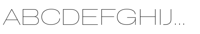 CF Mod Grotesk Thin Extra Expanded Font UPPERCASE