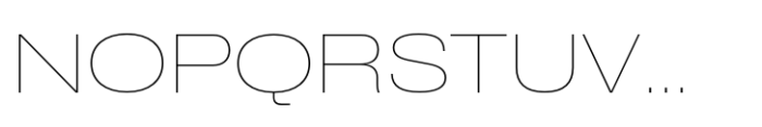 CF Mod Grotesk Thin Extra Expanded Font UPPERCASE