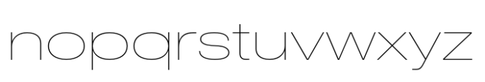 CF Mod Grotesk Thin Extra Expanded Font LOWERCASE