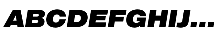 CF Mod Grotesk Ultra Expanded Oblique Font UPPERCASE